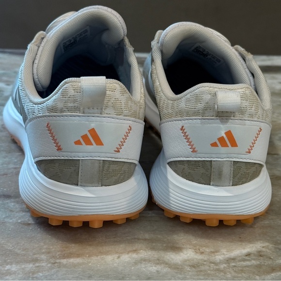 Women’s ADIDAS S2G 23 Boa Golf Shoes- White/Coral Fusion. Size 8.5